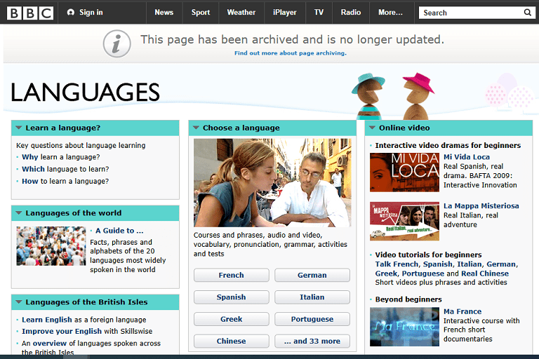 bbc languages